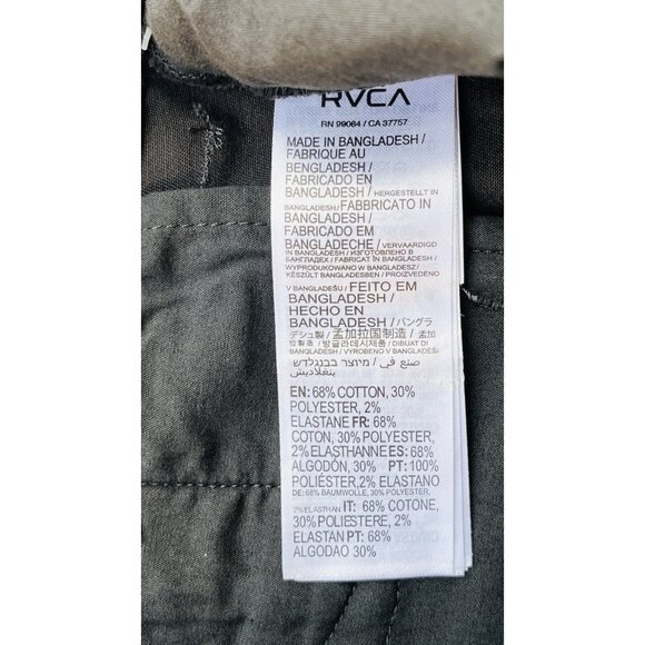 RVCA Women Mark Oblow Embroidered Pant Size 29 TUB AVJNP00201 - Picture 7 of 12
